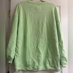 Aerie  Crew Spring Fling Pleated Oversized Sleeve Real Fleece Sweatshirt - size L Photo 5
