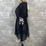 Cruise Club Black Tassel Swim Coverup Size undefined Photo 1