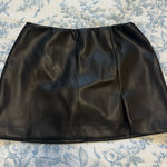 Olivaceous  Leather Skort  Photo 0