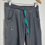 FIGS Kade Grey Scrub Pants T21004P Graphite Cargo 4 Pockets PO 1273 Nurse Small Photo 2