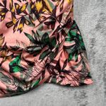 Athleta  Swim Dress‎ Aqualuxe Orange Green Botanical Ruched Beach Casual Medium Photo 6