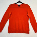 Charter Club  Luxury Orange Soft Cashmere Classic Fit Crewneck Sweater Size Small Photo 0