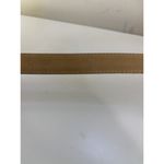 Liz Claiborne VTG Women’s Beige Leather Belt Size Medium Gold Buckle Photo 2