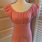 Gap || Pink/white striped top Photo 0