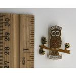 Vtg Girl Scouts SIERRA MADRES COUNCIL Trainer Lapel Pin SMGSC TRAINER Owl Pin Photo 2