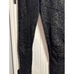Free People  Animal Print Moto Leggings S Black Gold Stretchy Polyester Rayon Photo 1