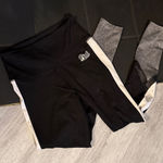 PINK - Victoria's Secret 🖤VS•PINK Leggings Tri-Color/Mesh•Black/Gray•Size:Small🖤 Photo 0