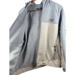 New Balance Womens Size Medium Colorblock Hooded Zip Up Jacket Light Blue Grey Photo 5