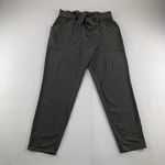 Athleta Olive Charcoal Skyline High Rise Paper Bag Waist Ankle Pant 6 Photo 0