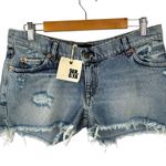 NWT Free People X SER.O.YA Lyle Shorts Denim in Sorrento Size 29 Distressed Blue Photo 5