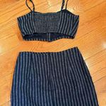Forever 21 Striped Cropped Cami and Mini Skirt Set Photo 4