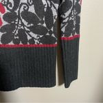 Krimson Klover Zip Turtleneck Sweater 100% Wool Red Photo 4