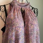 Ramy Brook  Lula Paisley Halter Neck Tank Top Pink M Photo 5