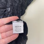 LA Hearts L.A. Hearts Short Sleeve Crop Top Tie Front Knot Black Whimsy Goth Punk Size M Photo 4