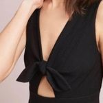 Hutch Anthropologie  bow cut out black mini dress Sz S Photo 2