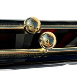 Black Patent Leather Kiss Lock Wrist Evening Bag Photo 1