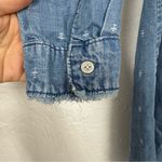 Cloth & Stone Blue Chambray Shirt Dress Womens S Beachy Coastal Cowboy Anthro Photo 6