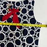 kim rogers  Navy and White Circle Midi Dress size 12P Photo 5