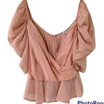 FAVLUX Pink Puff Sleeve Top by  size medium Photo 0