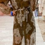 Zimmermann authentic printed paisley adjustable strap slip dress nightgown satin Photo 8