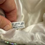 Vintage Y2K Eyeful beaded floral bridal wedding purse White Photo 10