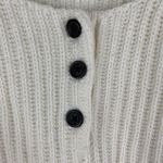 American Eagle Size XS Sweater Henley Cropped Long Sleeve Chunky Knit Women’s Photo 3