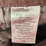 Current/Elliott Current Elliott Women's Maroon Old Rose Jeans size 26 Skinny Jeans Photo 9