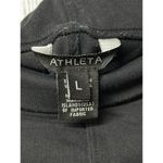 Athleta Nusa Foldover Waist Stretch Pull On Athletic Skirt - Black / Size Large Photo 3