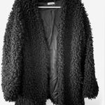 Max Studio Stylish Black Faux Fur Teddy Jacket - Size M Photo 0