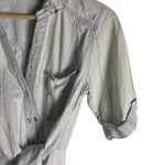 Veronica Beard  Hensley Light Blue Ruched Tie Waist Denim Shirt Dress Size 2 Photo 8