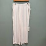 Splendid  Sort Sleeve & Pants Button Up Pajamas Set Pink Stripe XL Photo 3