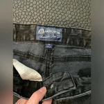 American Rag  black‎ distressed denim straight leg jeans size 34L Photo 3