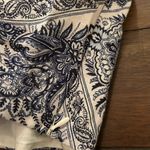 C&C California  Blue White Paisley Linen Sleeveless Crop Top New with Tags Photo 2