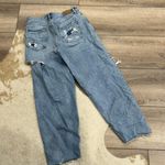 American Eagle Distressed Ripped Relaxed Mom Jeans Photo 6
