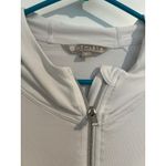 Athleta Women’s White Performance Zip-Up Jacket with Hood – Size Medium Photo 3