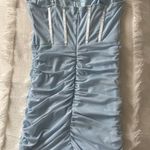 SheIn Light Blue Mini Mesh Dress Photo 2