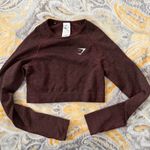 Gymshark Women's Burgundy Crop Top size small Photo 0