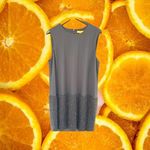 Joe Fresh Brand‎ New  Black Dress with Faux Fur Accent Size 12 Photo 2