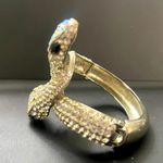 Double Snake‎ Bracelet with rhinestones and hinge swiftie reputation Silver Photo 1