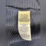 LL Bean Blue Loose Turtle Neck 3/4 Zip Up Kangaroo Pocket Ribbed Sweater XL Photo 11