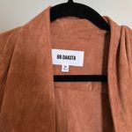 BB Dakota faux suede, rust colored draped jacket, size medium Photo 1
