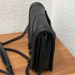 Rebecca Minkoff Chevron Quilted Small Turn Lock Love Black Leather Crossbody Bag Photo 4