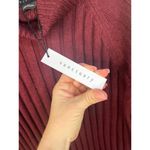 Sanctuary Burgundy Ribbed Long Sleeve Turtleneck Tunic Sweater Size M Sugar Plum Photo 8