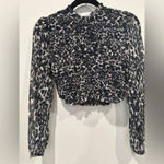 Illa Illa HIGH NECK going out top -cheetah‎ SZ S A0037 Photo 1