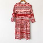 J. McLaughlin  Sophia Pool Party Geo Printed Bodycon Dress in Red Taupe Photo 6