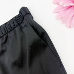 Eileen Fisher  Satin Straight Leg Pant Trousers Pull On Black Photo 9