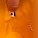 Kate Spade NWOT Cruise Medium Mango Ice and White Striped Straw Tote Photo 5