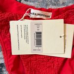 Mara Hoffman NWT  Cece Crinkled Bikini Bottom in Red Size Small Photo 6