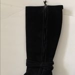 Burberry  Black suede boots heels 37 7 Italy Zipper C Photos for best description Photo 2