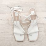 Dolce Vita Gemini Leather Strappy‎ Wedge Sandal Cream Size 11 Minimal Summer Photo 4